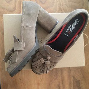 Women Callaghan Suede Tassel Heel Shoes